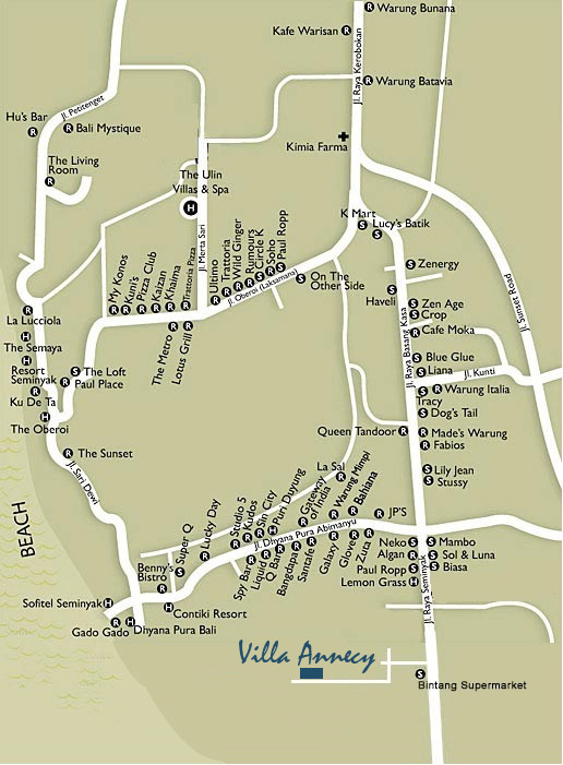 Villa Annecy location map